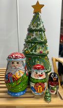 Load image into Gallery viewer, Christmas Tree Nesting Dolls Original Item Featured in the Hallmark Movie