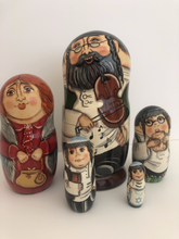 Load image into Gallery viewer, Musician&#39;s Family  Nesting Dolls large