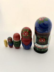 Village Man With Accordion Nesting Doll