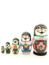 Load image into Gallery viewer, Bunny Nesting Doll