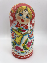 Load image into Gallery viewer, Villages Girls With Balalaika Nesting Dolls