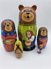 Load image into Gallery viewer, Masha and The Bear Nesting Doll