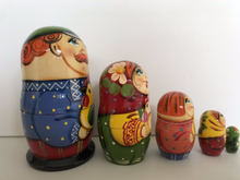 Load image into Gallery viewer, Village Man With Chicken Nesting Doll