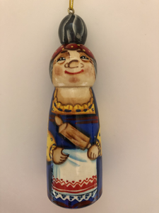 Women with the Rolling Pin  Christmas Ornament