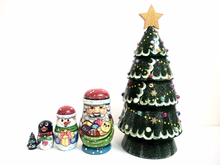 Load image into Gallery viewer, Christmas Tree Nesting Dolls Original Item Featured in the Hallmark Movie