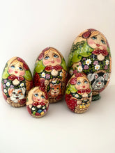Load image into Gallery viewer, Easter  Eggs 5 pc Nesting Doll