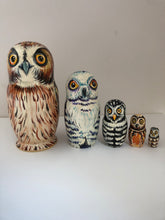 Load image into Gallery viewer, OWLS 5 pc  Nesting Doll