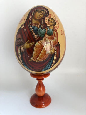 St. Mary with Jesus Large Religious Egg